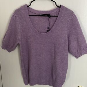 Vero Moda Lilac Scoop Neck Puff sleeve Sweater